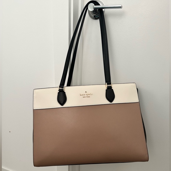 Kate Spade Madison Colorblock Saffiano Leather East West Large Laptop Tote - Picture 3 of 5